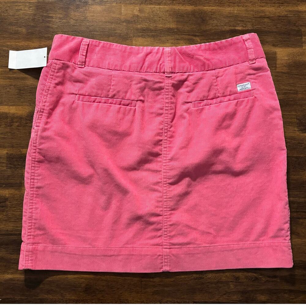 Vineyard Vines Women’s 8 Skirt Mini Corduroy Short 100% Cotton Hot Pink - Picture 2 of 8
